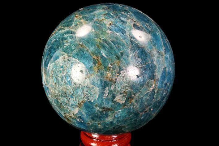 Bright Blue Apatite Sphere - Madagascar #90206